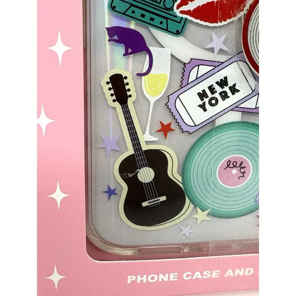 Skinnydip Disco Ball Guitar Cowgirl iPhone 13 / 14 Pro Max New York Beaded Strap